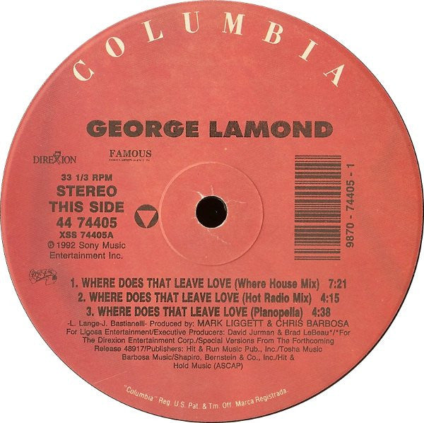 Where Does That Leave Love George LaMond