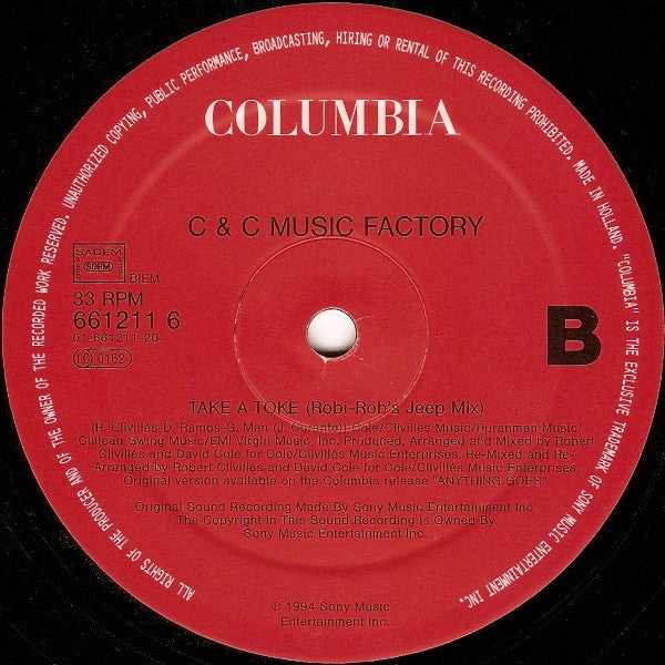I Found Love / Take A Toke C + C Music Factory