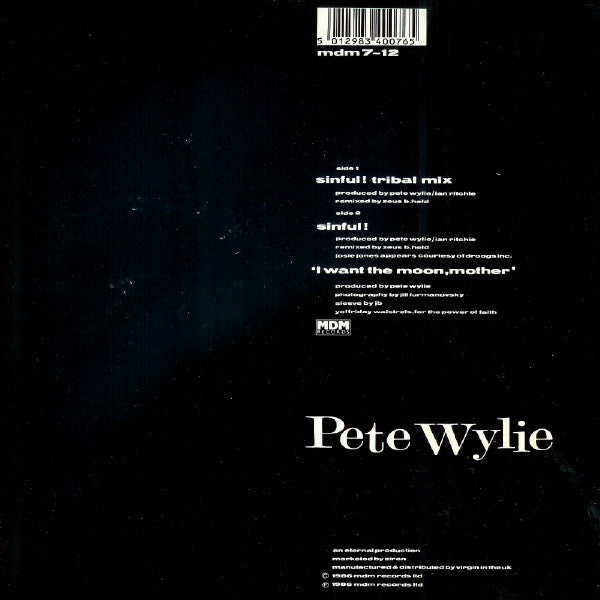 Sinful! (Tribal Mix) Pete Wylie,The Oedipus Wrecks
