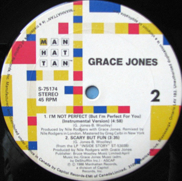 I'm Not Perfect (But I'm Perfect For You) Grace Jones
