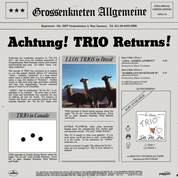 Anna - Letmein Letmeout Trio
