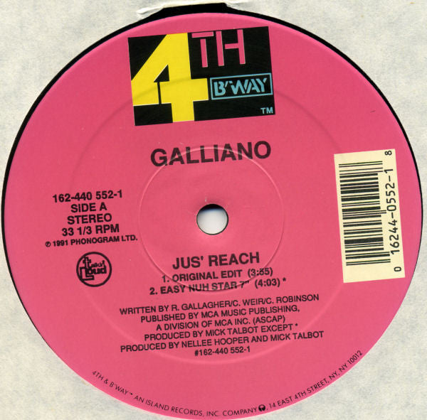 Jus' Reach Galliano