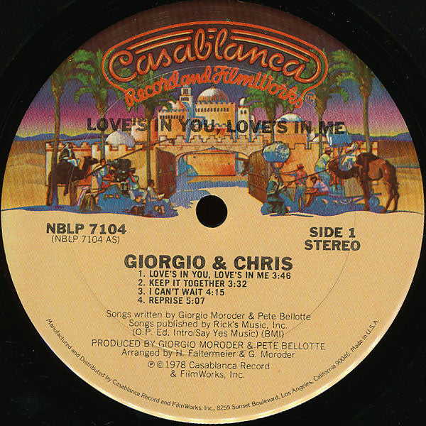 Love's In You, Love's In Me Giorgio Moroder,Chris Bennett