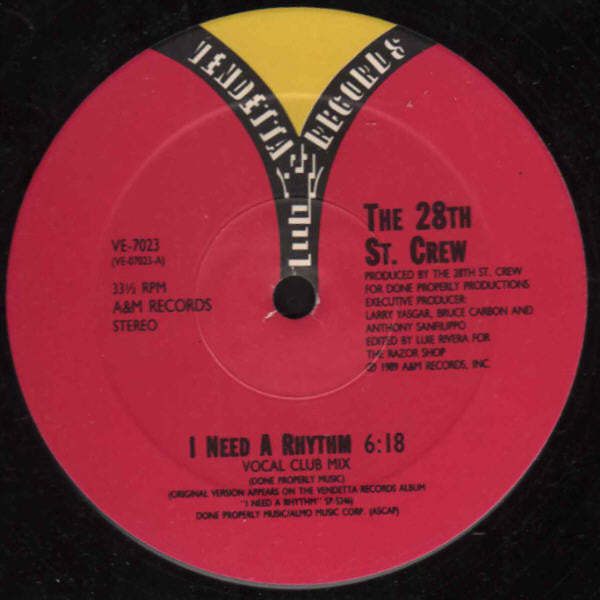 I Need A Rhythm The 28th Street Crew