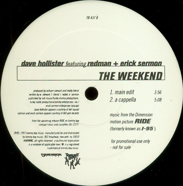 The Weekend Dave Hollister,Redman,Erick Sermon