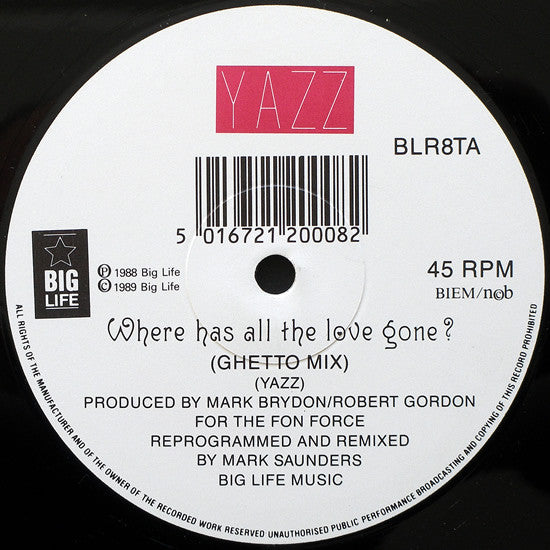 Where Has All The Love Gone? Yazz