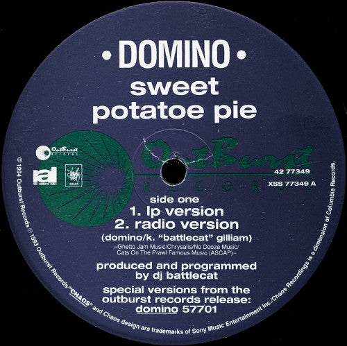 Sweet Potatoe Pie Domino