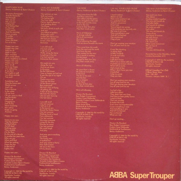 Super Trouper ABBA
