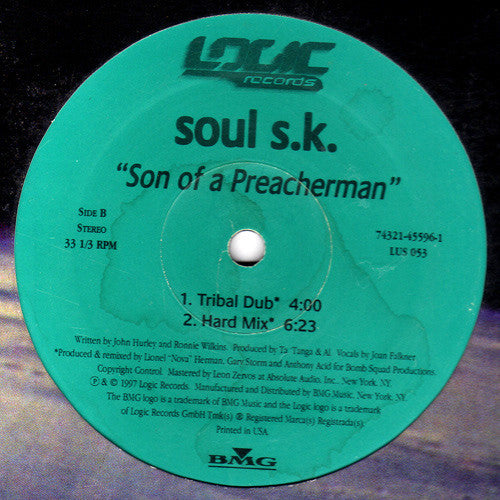Rectangle Triangle "Son Of A Preacher Man" album cover featuring vintage-inspired artwork with bold typography.