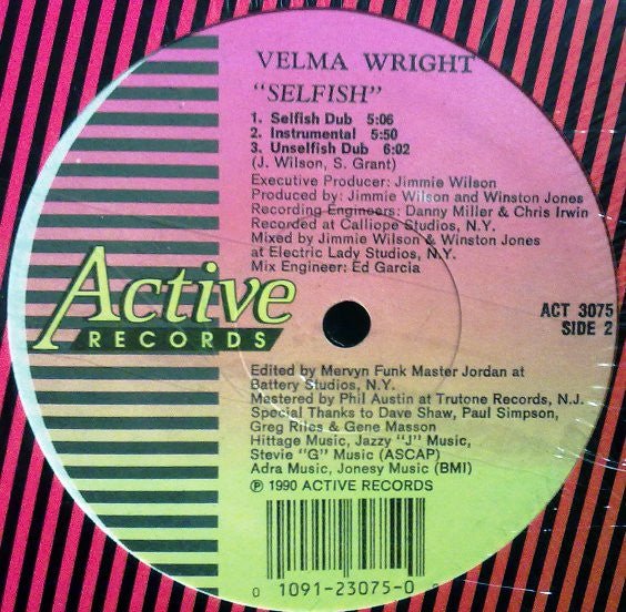 Selfish Velma Wright