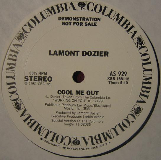 Lamont Dozier - Cool Me Out