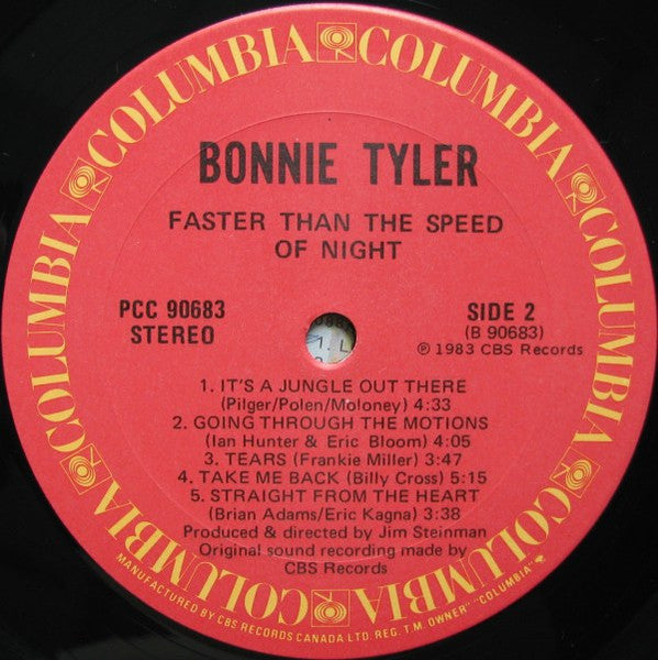 Faster Than The Speed Of Night Bonnie Tyler