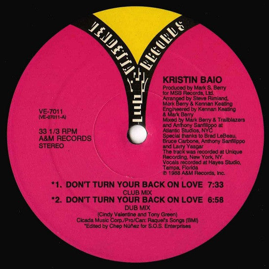 Don't Turn Your Back On Love Kristin Baio