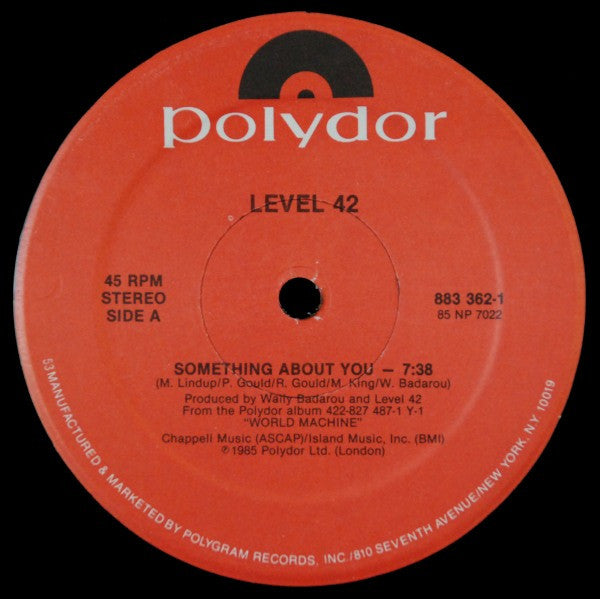 Something About You Level 42