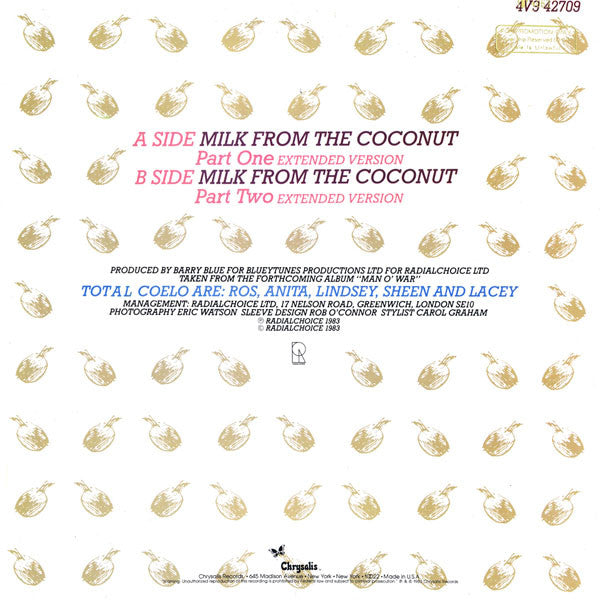 Milk From The Coconut Toto Coelo