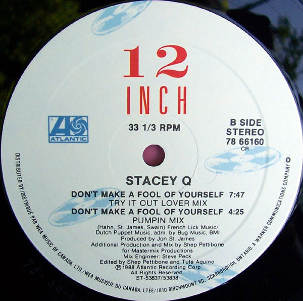 Don't Make A Fool Of Yourself Stacey Q