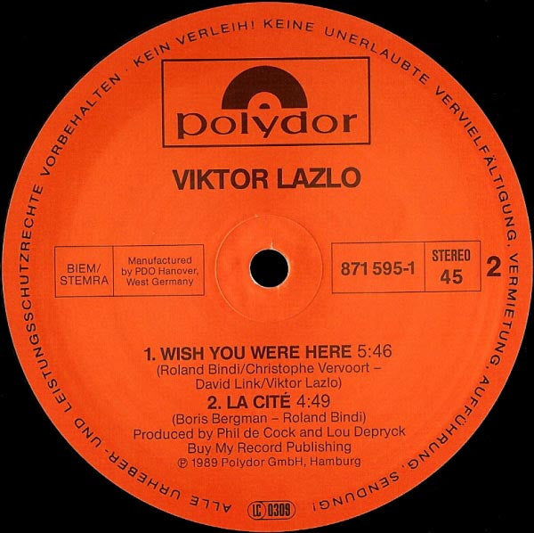 City Never Sleeps Viktor Lazlo