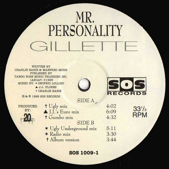 Mr. Personality Gillette