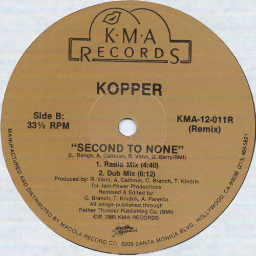 Second To None (Remix) Kopper (2)