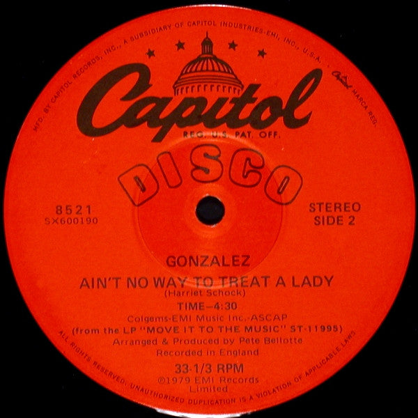 Peoples Party / Ain't No Way To Treat A Lady Gonzalez