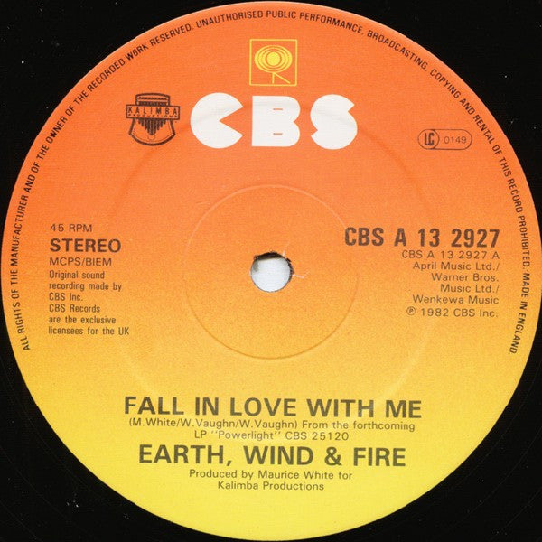 Fall In Love With Me (Extended Version) Earth, Wind & Fire