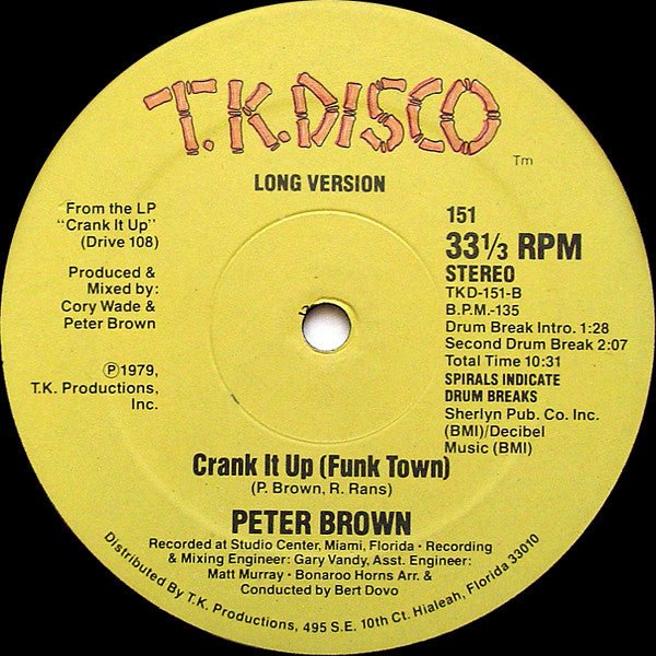 Crank It Up (Funk Town) Peter Brown (2)