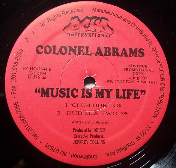 Music Is My Life Colonel Abrams
