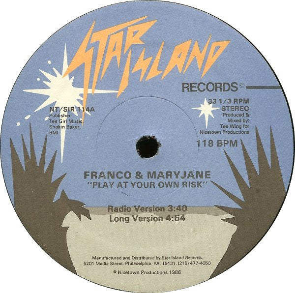 Play At Your Own Risk Franco & Maryjane