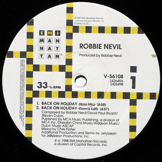 Back On Holiday Robbie Nevil