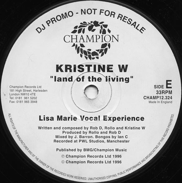 Land Of The Living Kristine W