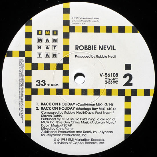 Back On Holiday Robbie Nevil