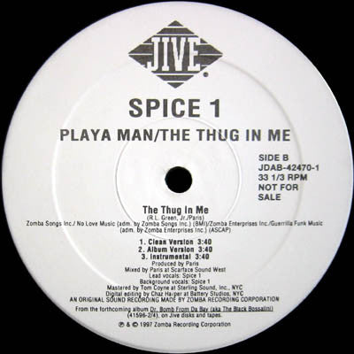 Playa Man / The Thug In Me Spice 1
