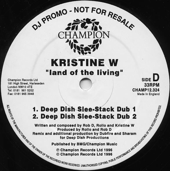 Land Of The Living Kristine W
