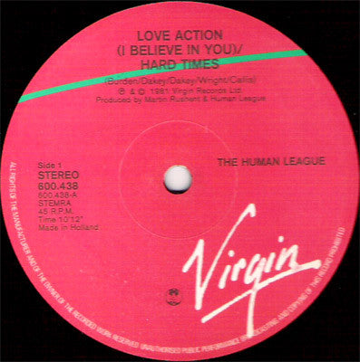 Love Action (I Believe In Love) The Human League