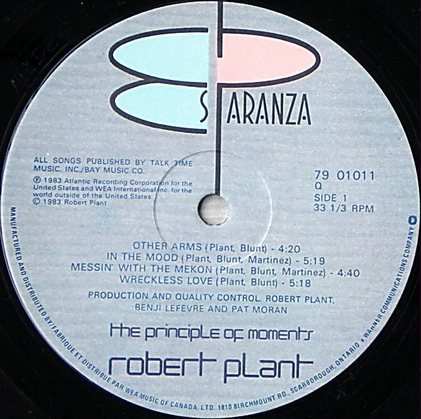 The Principle Of Moments Robert Plant