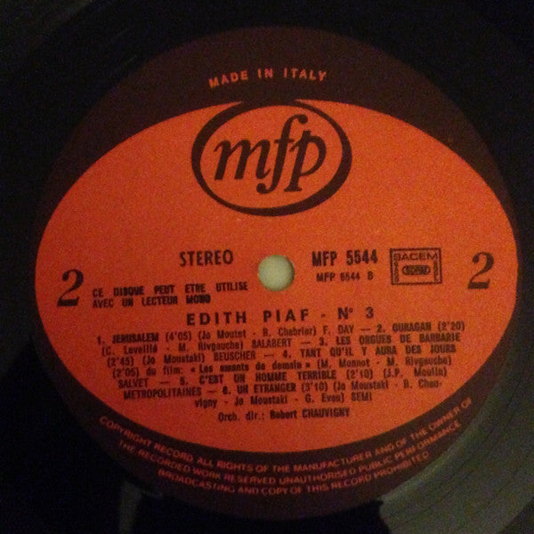 Les Amants D'un Jour Edith Piaf