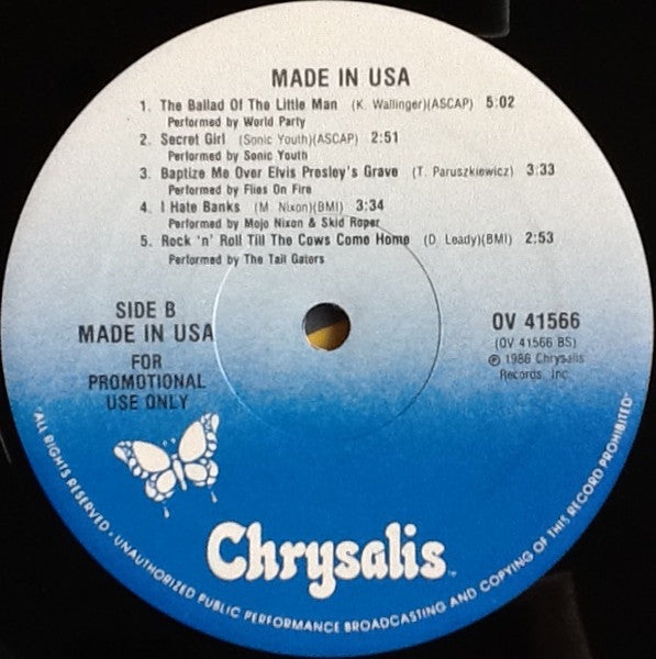 Made In USA • Motion Picture Soundtrack Various