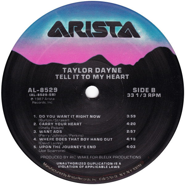 Tell It To My Heart Taylor Dayne