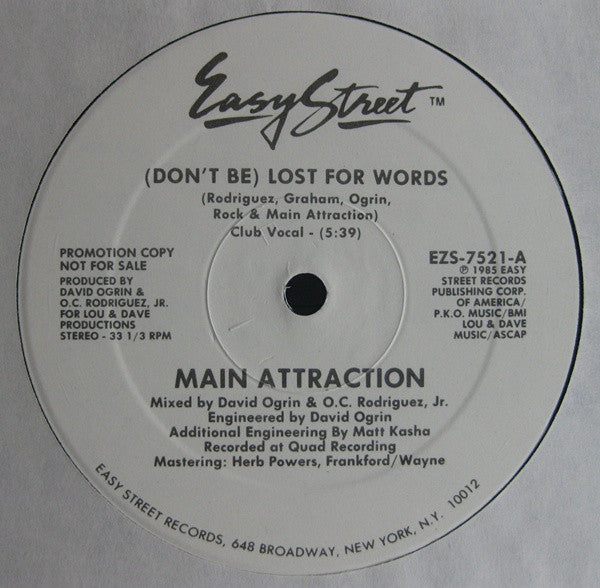(Don't Be) Lost For Words The Main Attraction