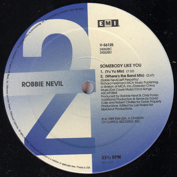 Somebody Like You Robbie Nevil