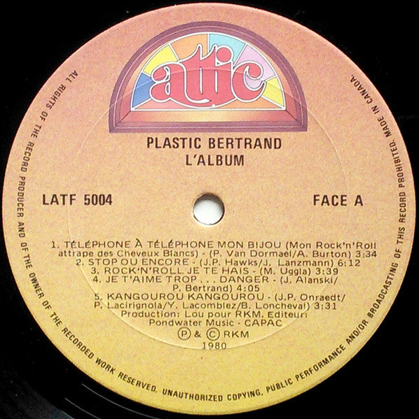 L'Album Plastic Bertrand