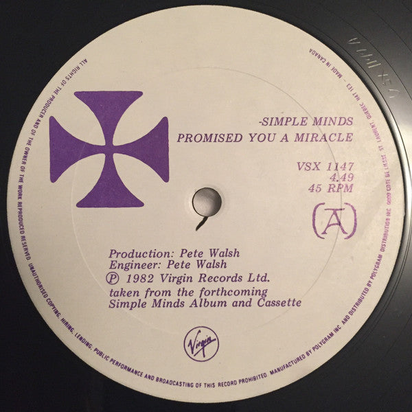 Promised You A Miracle Simple Minds