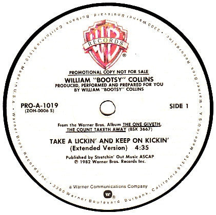 Take A Lickin' And Keep On Kickin' Bootsy Collins