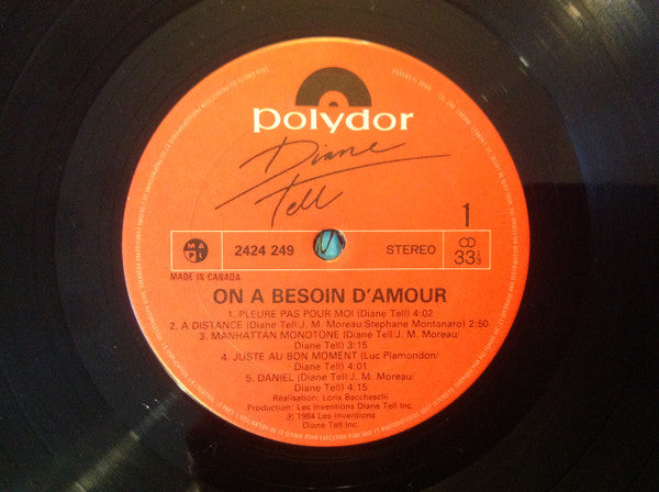 On A Besoin D'Amour Diane Tell