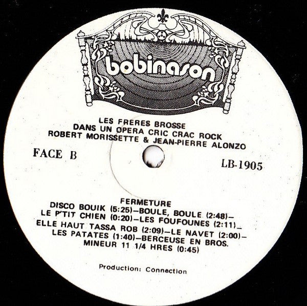 Dans Un Opéra Cric Crac Rock Les Frères Brosse