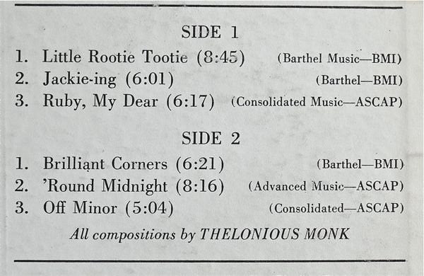 Greatest Hits 6 Thelonious Monk