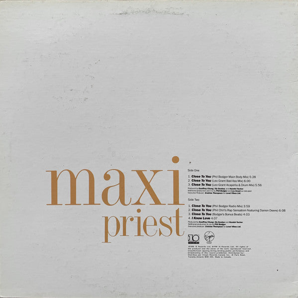 Close To You Maxi Priest