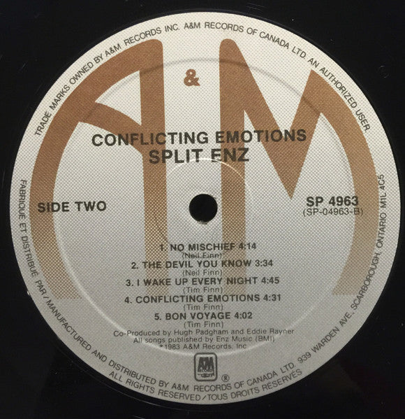 Conflicting Emotions Split Enz
