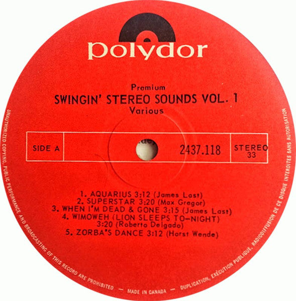 Swingin' Stereo Sounds Vol. 1 Various