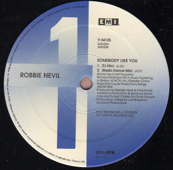 Somebody Like You Robbie Nevil